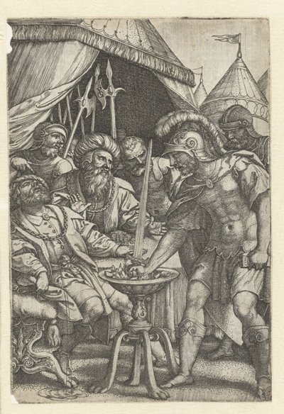 Mucius Scaevola 用右手点火
罗马英雄 作者 乔治·彭茨
