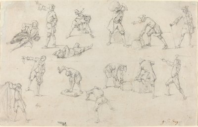 士兵在营地的研究 作者 格奥尔格·菲利普·鲁根达斯