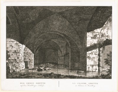 海德堡城堡的大石窟（Die Grosse Grotte auf dem Heidelberger Schlosse） 作者 Georg Primavesi，根据 Peter Speeth