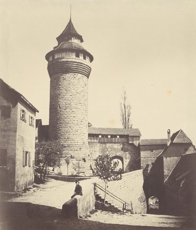 Der Runde Turm und der Festung in Nürnberg（纽伦堡的圆塔和要塞），约 1852 年（照片） 作者 乔治·施密特