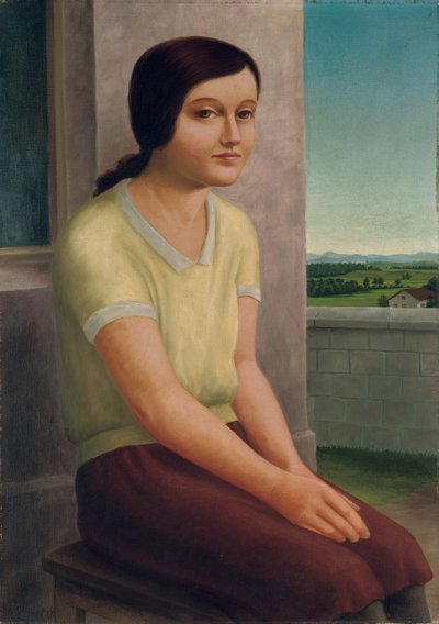 坐着的女孩坐着的女孩，1927年 作者 乔治·施林普夫