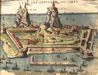 希腊科孚岛 作者 格奥尔格和霍根伯格·弗朗茨 (1535-90) 布劳恩