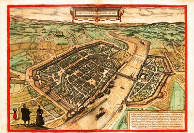 美因河畔的法兰克福 作者 格奥尔格和霍根伯格·弗朗茨 (1535-90) 布劳恩