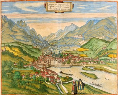 奥地利因斯布鲁克 作者 Georg and Hogenberg Franz (1535-90) Braun