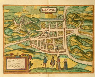 爱丁堡地图来自Georg Braun的Civitates Orbis Terrarum。 作者 弗兰斯