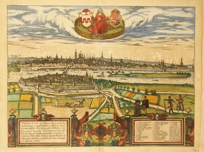 马斯特里赫特地图，来自Georg Braun的Civitates Orbis Terrarum。 作者 弗兰斯