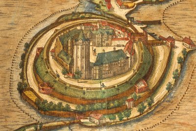 Ratzeburg地图来自Georg Braun的Civitates Orbis Terrarum。 作者 弗兰斯