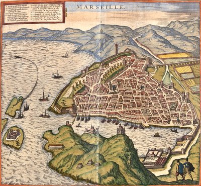 法国马赛 作者 格奥尔格和霍根伯格·弗朗茨 (1535-90) 布劳恩