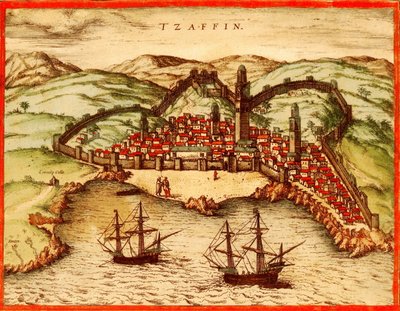 摩洛哥，萨菲 作者 格奥尔格和霍根伯格·弗朗茨 (1535-90) 布劳恩