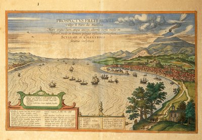 乔治-布劳恩的《Civitates Orbis Terrarum》中的墨西拿海峡 作者 弗兰斯