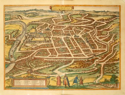 维尔纽斯，来自乔治-布劳恩的《Civitates Orbis Terrarum》。 作者 弗兰斯