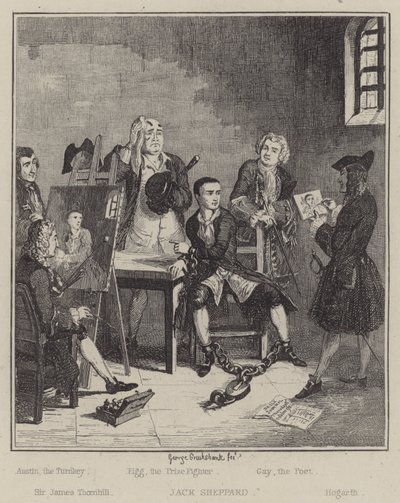 Illustration for Jack Sheppard (engraving) 作者 乔治（后）克鲁克香克