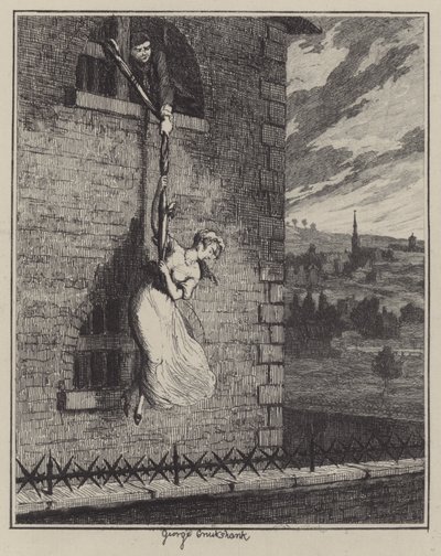 Illustration for Jack Sheppard (engraving) 作者 乔治（后）克鲁克香克