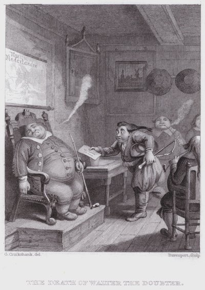 怀疑者沃尔特之死（雕版画 作者 乔治（后）克鲁克香克