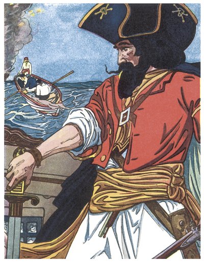 乔治·阿尔伯特·威廉姆斯（George Albert Williams，1875-1932）1913 年创作的《男孩海盗书》中的海盗肖像插图 作者 乔治·阿尔弗雷德·威廉姆斯