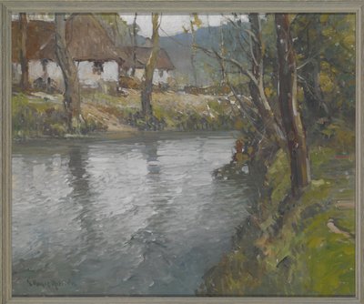 诺曼底的灰色日子，约 1910 年（布面油画） 作者 乔治·艾姆斯·奥尔德里奇