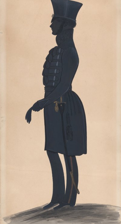 丹尼尔（H.J. Daniell）上校，左侧全长，1827-44。 作者 乔治·安吉洛·克劳赫斯特
