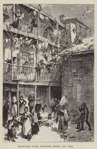 Ragpickers Court，纽约Mulberry街 作者 乔治·奥古斯都·萨拉