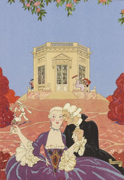 保罗-魏尔伦的《快乐的节日》插图，1928年。 作者 乔治·理发师