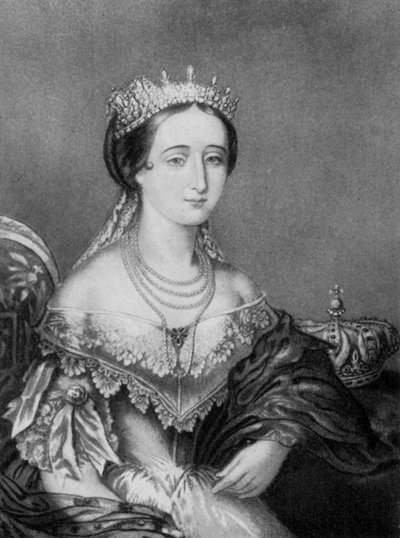 Eugenie de Montijo，法国女皇联合会c1853-1857，1910年。 作者 乔治·巴克斯特