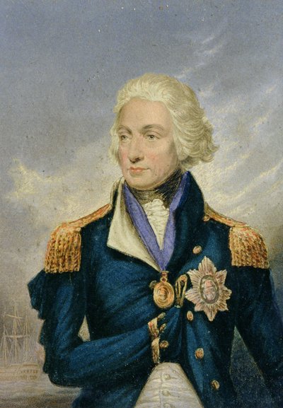 Horatio，子爵尼尔森（1758-1805）（彩色印刷） 作者 乔治·巴克斯特