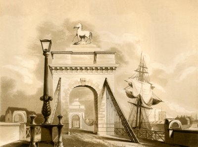 诺福克大桥，新肖勒姆，1835年。 作者 乔治·巴克斯特