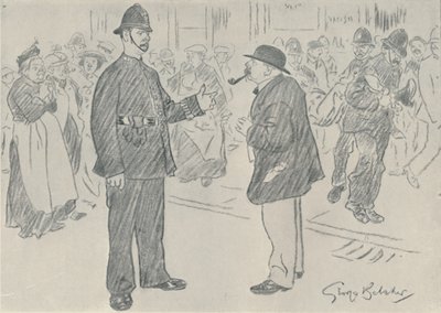 警察与人民，1920年 作者 乔治·贝尔彻