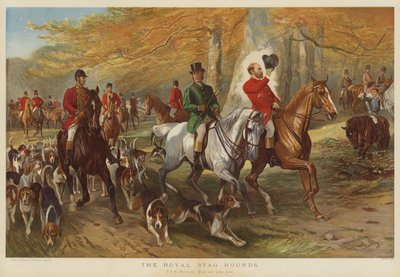 皇家雄鹿猎犬，威尔士王子和科克勋爵 作者 George Bouverie Goddard