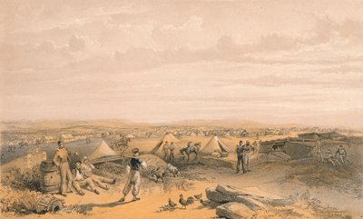 第四师的营地》，1856年 作者 乔治·布拉肯伯里