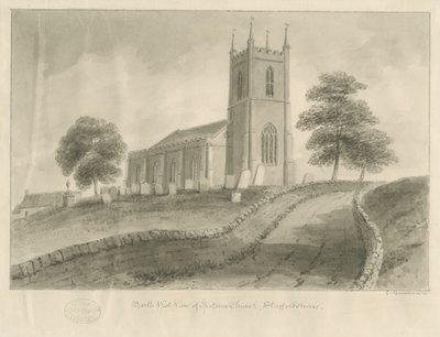 Ipstones Church: sepia drawing 作者 乔治·巴克勒