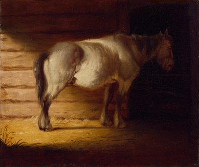 老田间马，1856 年作（布面油画） 作者 乔治·卡勒布·宾汉