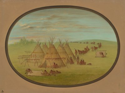 一个小苏村，1861-869年。 作者 乔治·卡特琳