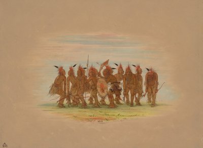 有趣的舞蹈--绍基，18611869。 作者 乔治·卡特琳