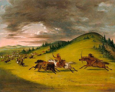 苏族和萨克族与福克斯族之间的战斗，1846-1848。 作者 乔治·卡特琳