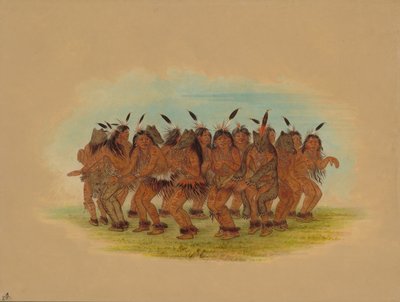 熊舞--克尼斯特尼克斯，1861年。 作者 乔治·卡特琳