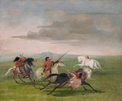 科曼奇人的骑术壮举，1834-1835。 作者 乔治·卡特琳