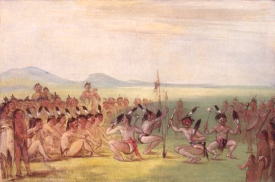 鹰舞，乔克托人，1835-1837。 作者 乔治·卡特琳