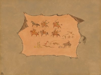 波尼族医生袍子的传真，18611869年。 作者 乔治·卡特琳