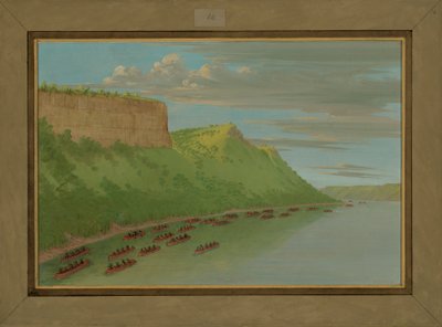 亨内平神父和同伴经过情人的飞跃，1680年4月，1847-48年 作者 乔治·卡特琳