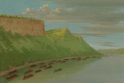 亨内平神父和同伴们经过情人的飞跃。1680年4月，18471848年。 作者 乔治·卡特琳