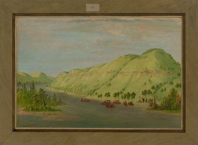 1680年5月8日，亨内平神父离开密西西比州加入萨尔，1847-48年 作者 乔治·卡特琳