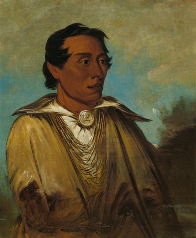 Kee-án-ne-kuk, 最重要的人，部落酋长 作者 乔治·卡特琳