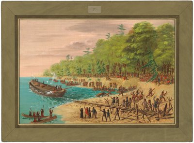 格里芬号的发射。1679年7月 作者 乔治·卡特琳
