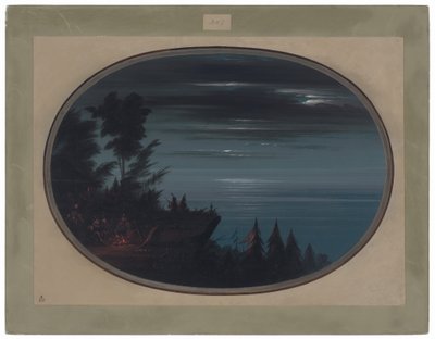 纳亚斯村的夜景 作者 乔治·卡特琳
