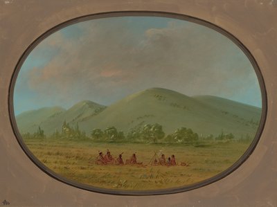 Nishnabotana悬崖，上密苏里州，18611869。 作者 乔治·卡特琳