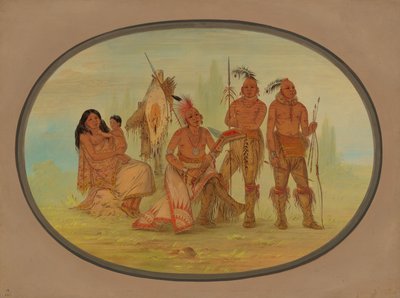 奥萨奇印第安人，18611869。 作者 乔治·卡特琳