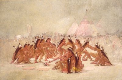 烟斗舞，阿西尼博因，1835-1837年。 作者 乔治·卡特琳