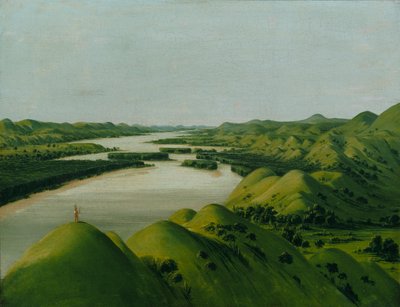 河崖，距圣路易斯 1320 英里 作者 乔治·卡特琳