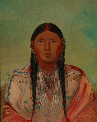 Ru-ton-wee-me，鸽子的翅膀，1844年。 作者 乔治·卡特琳
