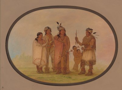 沙瓦诺印第安人，18611869年。 作者 乔治·卡特琳